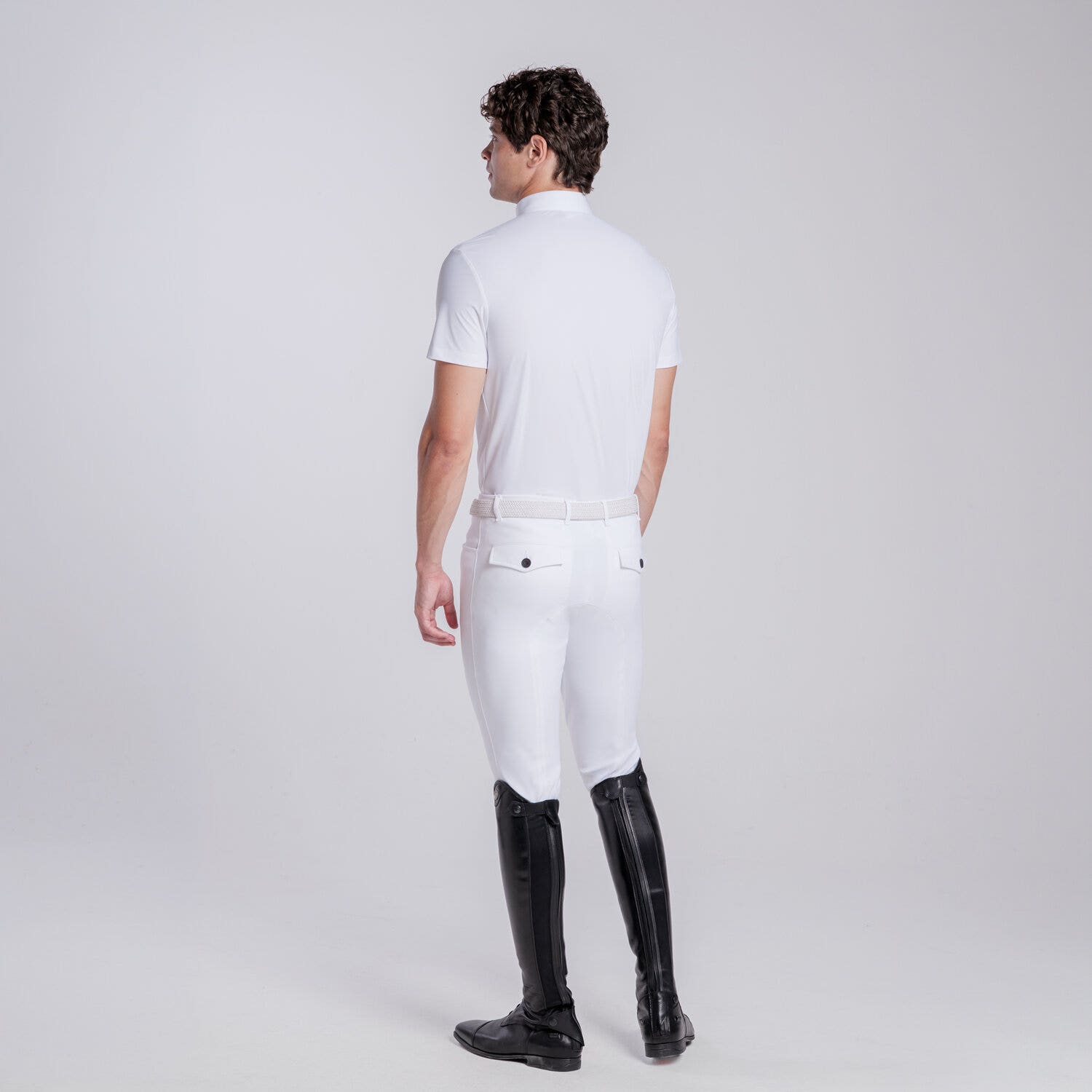 Cavalleria Toscana Camicia da Competizione uomo a maniche corte da Uomo | Cavalleria Toscana WHITE-3