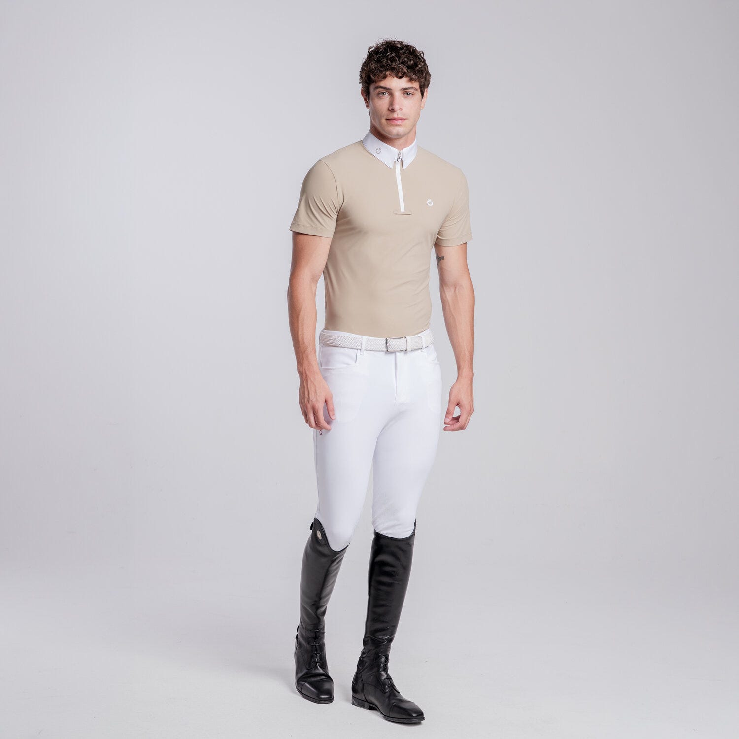 Men’s jersey competition shirt with zip