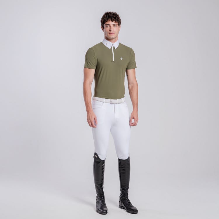 Men’s jersey competition shirt with zip
