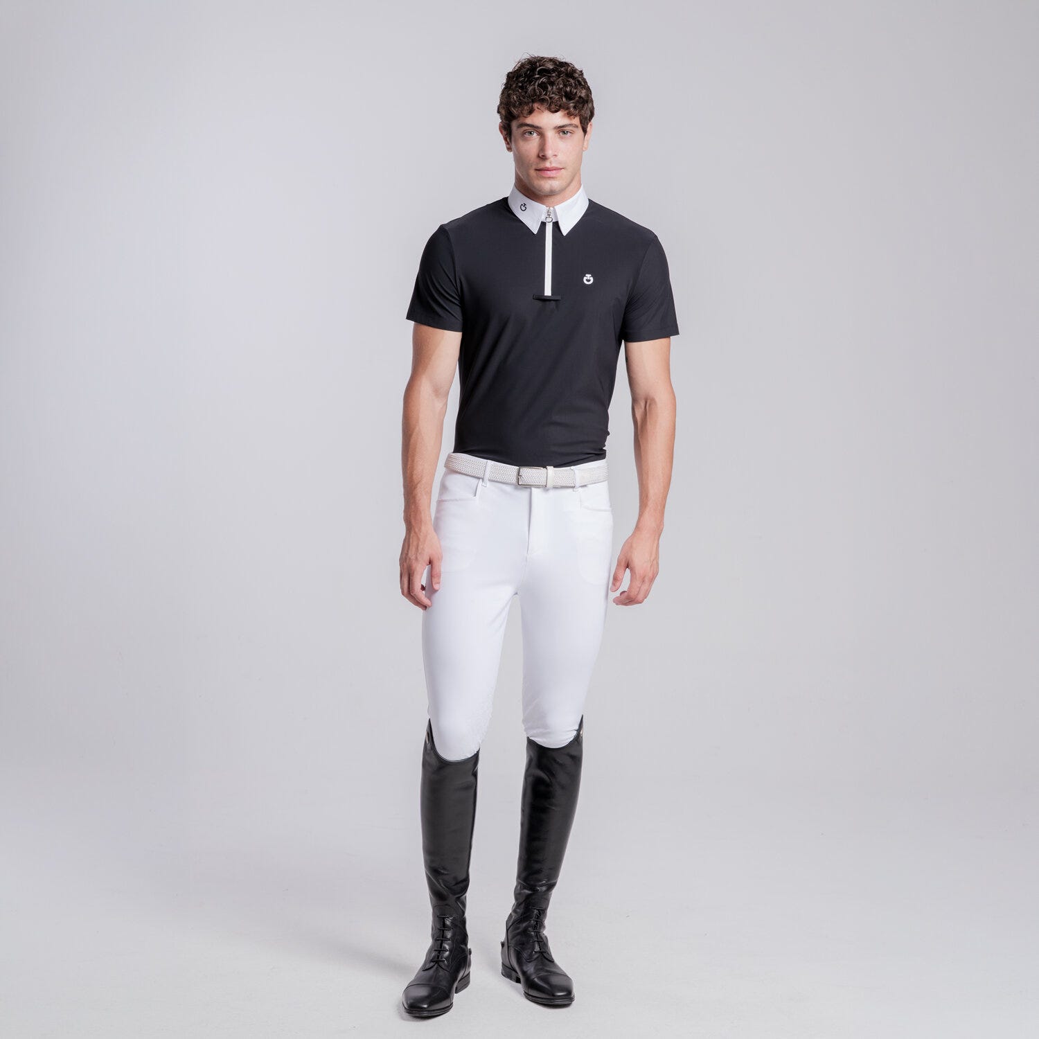 Men’s jersey competition shirt with zip