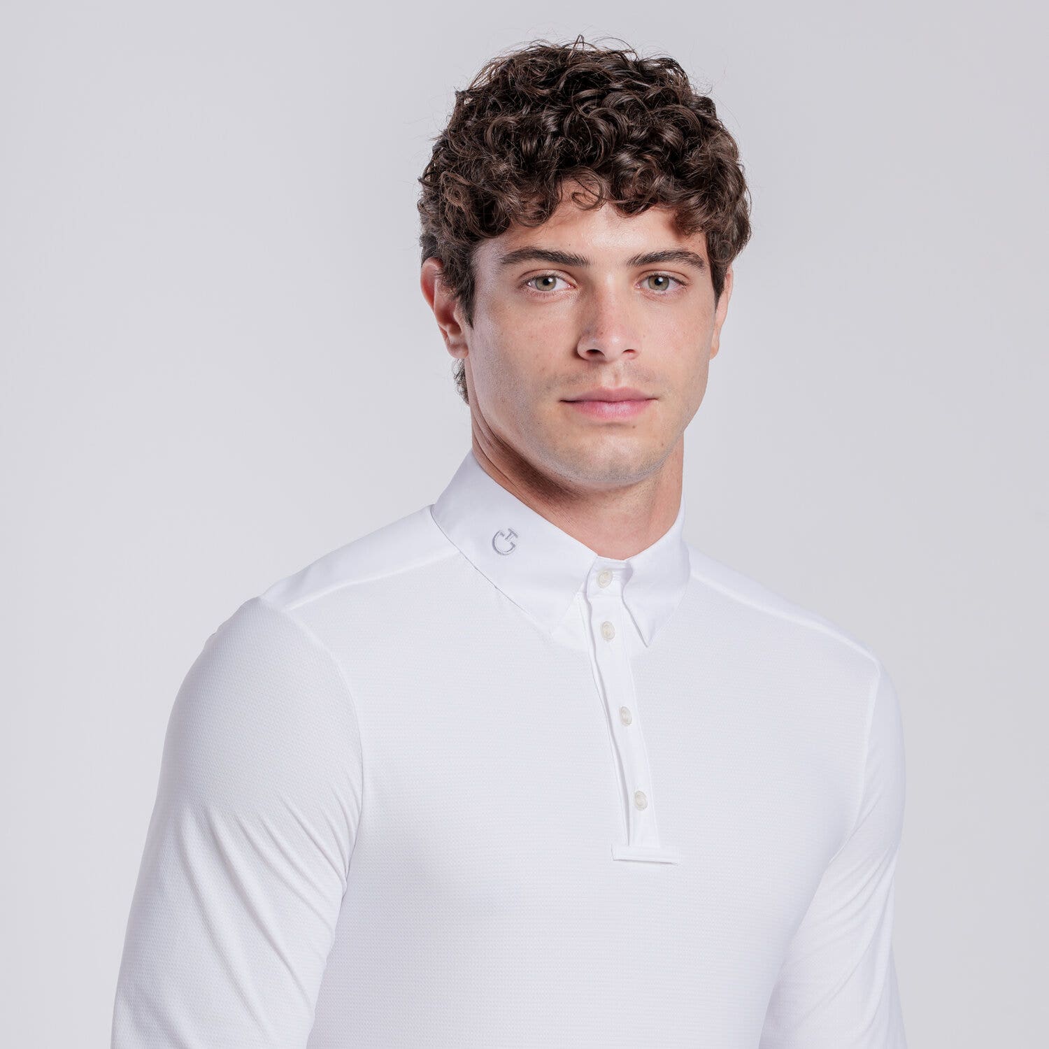 Cavalleria Toscana Men’s jersey competition shirt WHITE-2