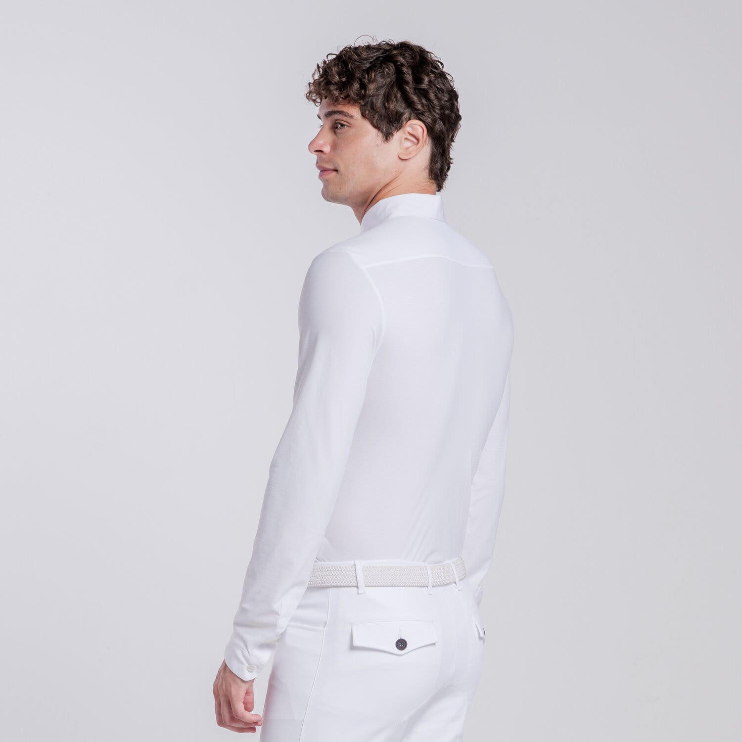Cavalleria Toscana Men’s jersey competition shirt WHITE-3