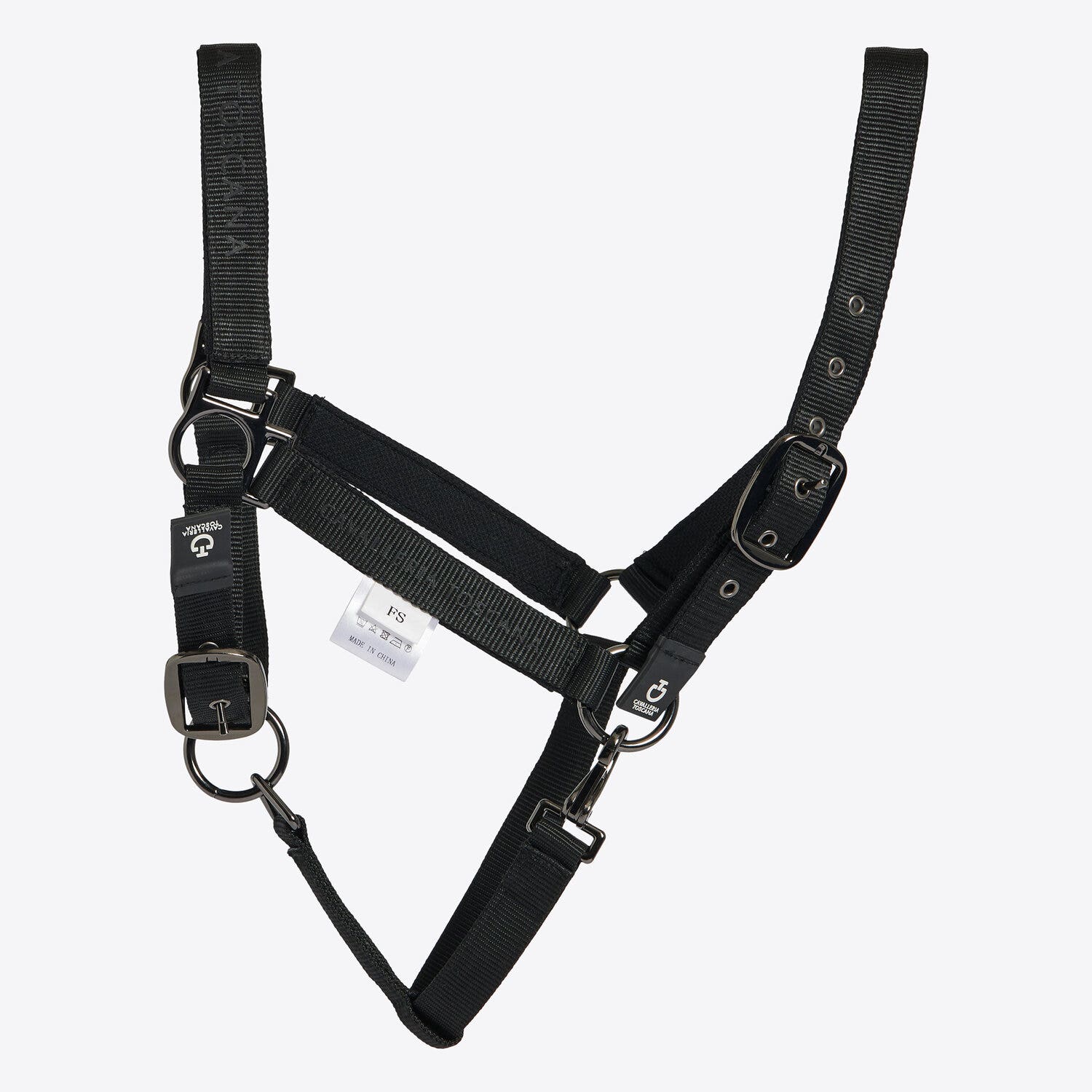 Cavalleria Toscana Cavalleria Toscana Halter with Lead Rope BLACK-1