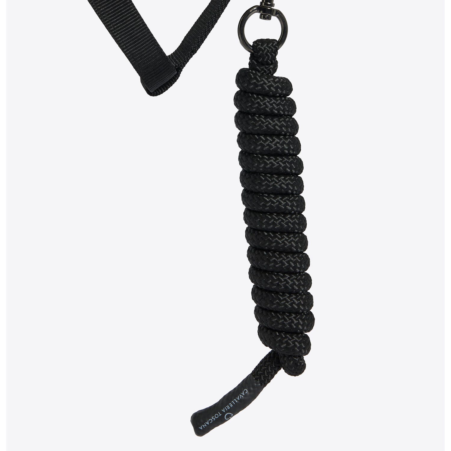 Cavalleria Toscana Cavalleria Toscana Halter with Lead Rope BLACK-4