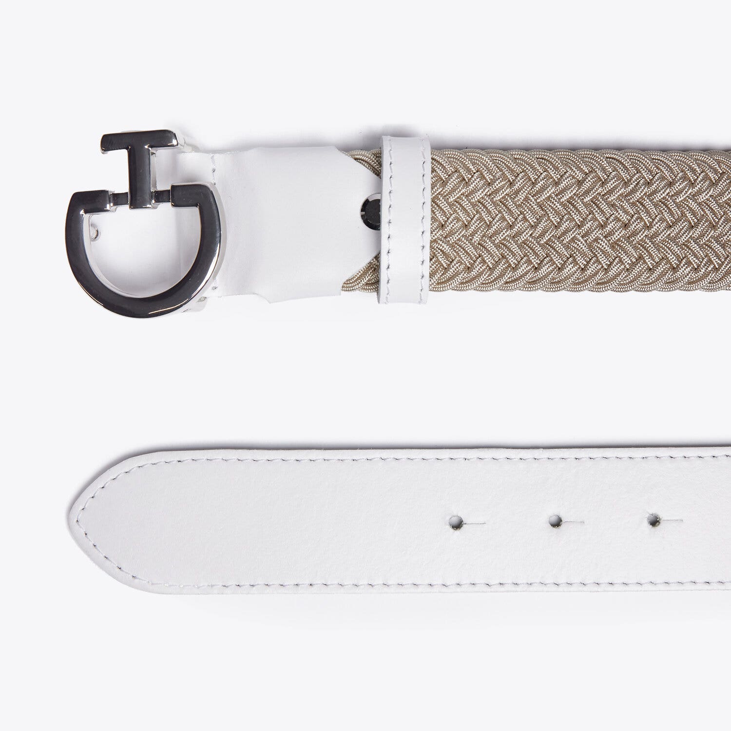 Cavalleria Toscana Women's elastic belt LIGHT BEIGE-2