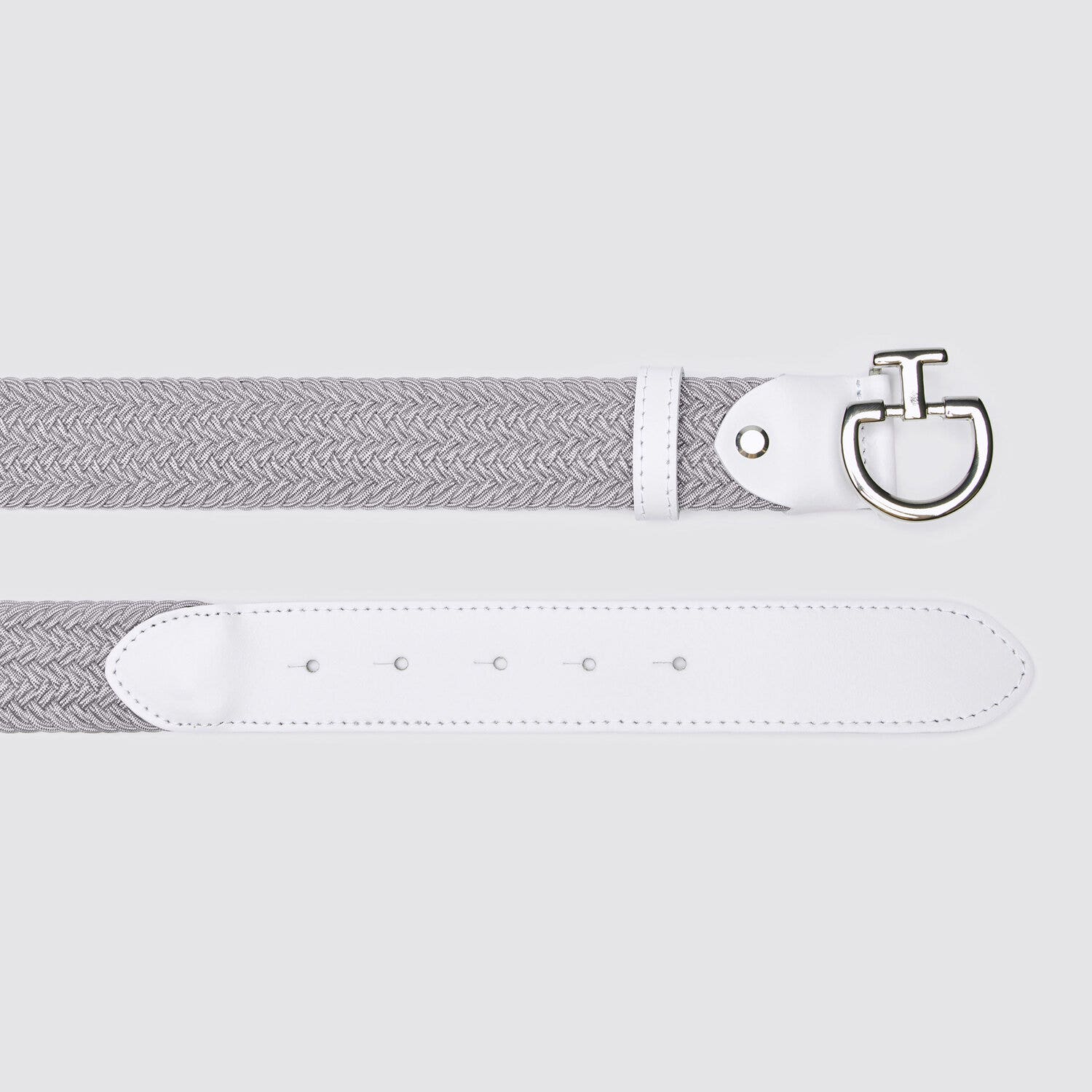 Cavalleria Toscana Cavalleria Toscana Women's elastic belt LIGHT GREY/WHITE-2