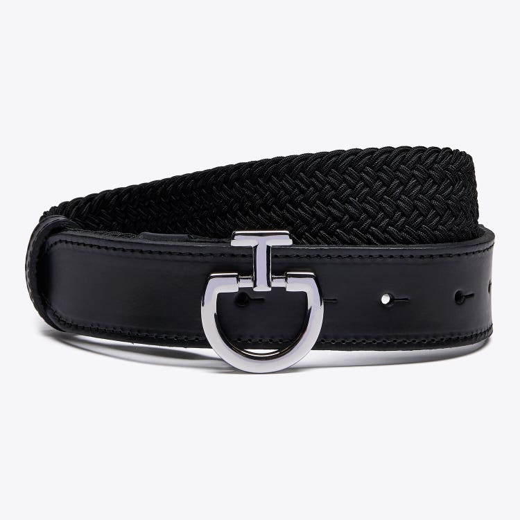 Cavalleria Toscana Cintura Elastica da donna Cavalleria Toscana BLACK-1