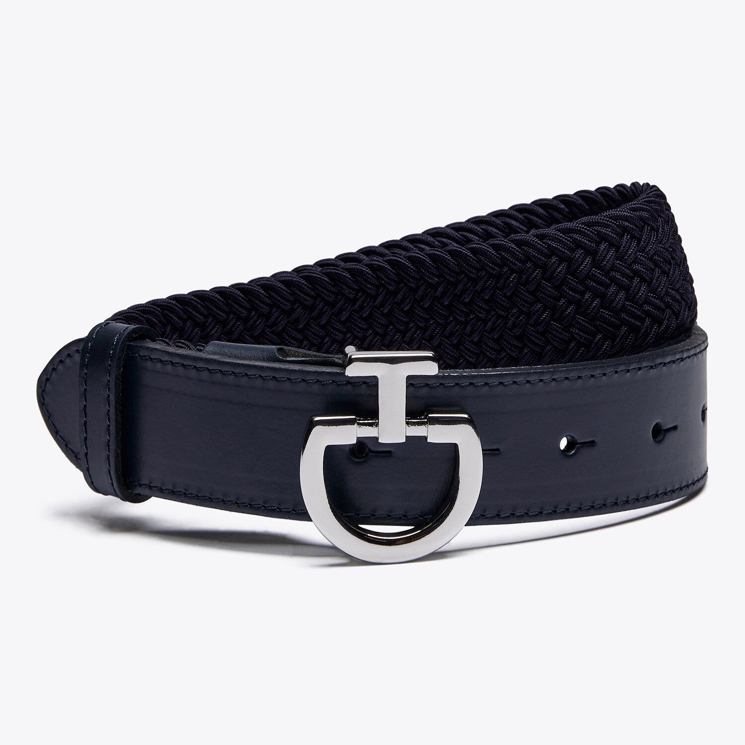Cavalleria Toscana Women's elastic belt. NAVY-1