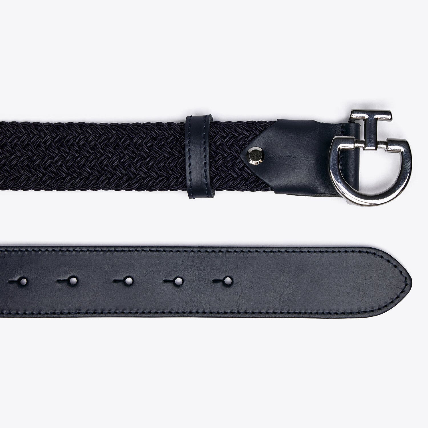 Cavalleria Toscana Women's elastic belt. NAVY-2