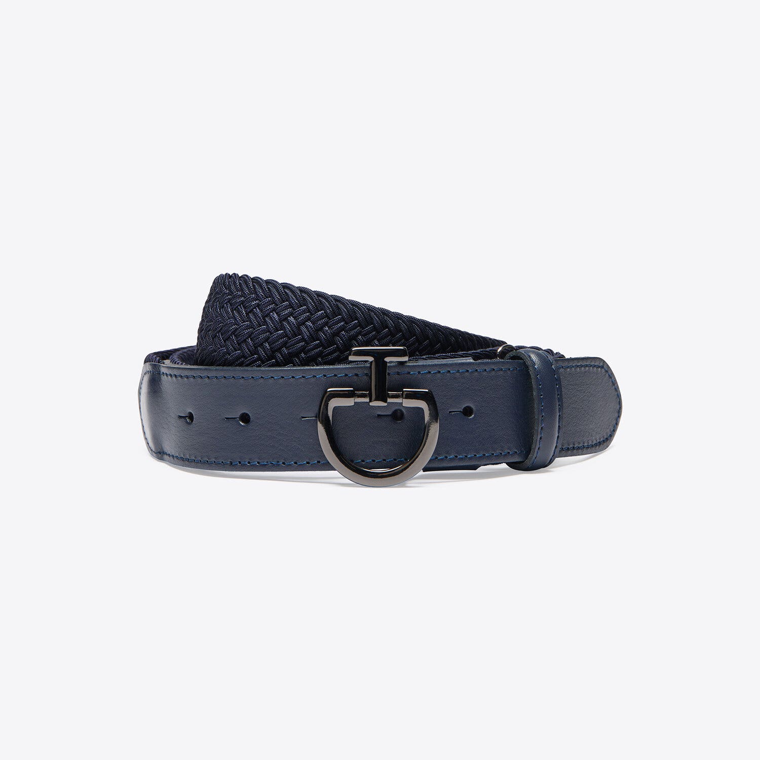 Cavalleria Toscana Men's elastic belt DARK BLUE/DARK BLUE-1