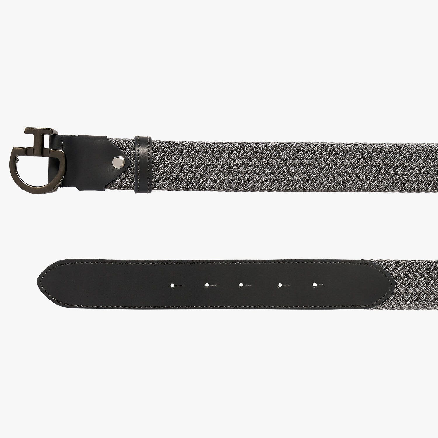 Cavalleria Toscana Cintura elasticizzata con fibbia logo per uomo LIGHT GREY/ GREY-2