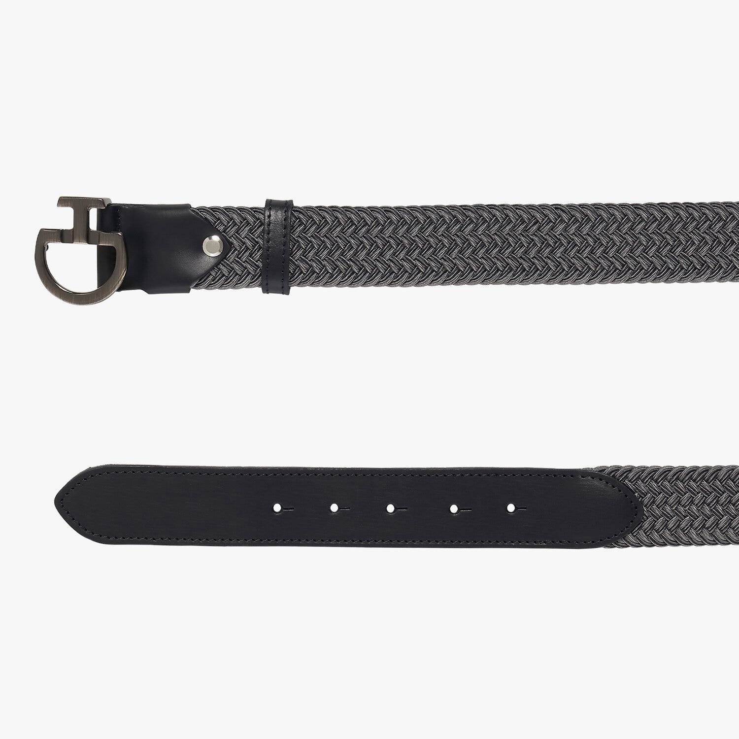 Cavalleria Toscana Cintura elasticizzata con fibbia logo GREY/BLACK-2
