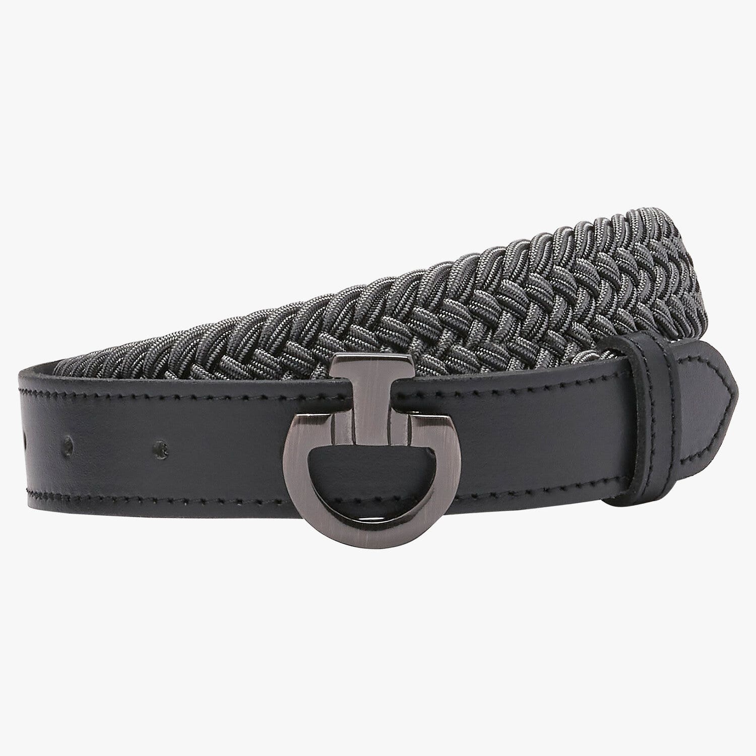 Cavalleria Toscana KID's CT elastic belt GREY/BLACK-1