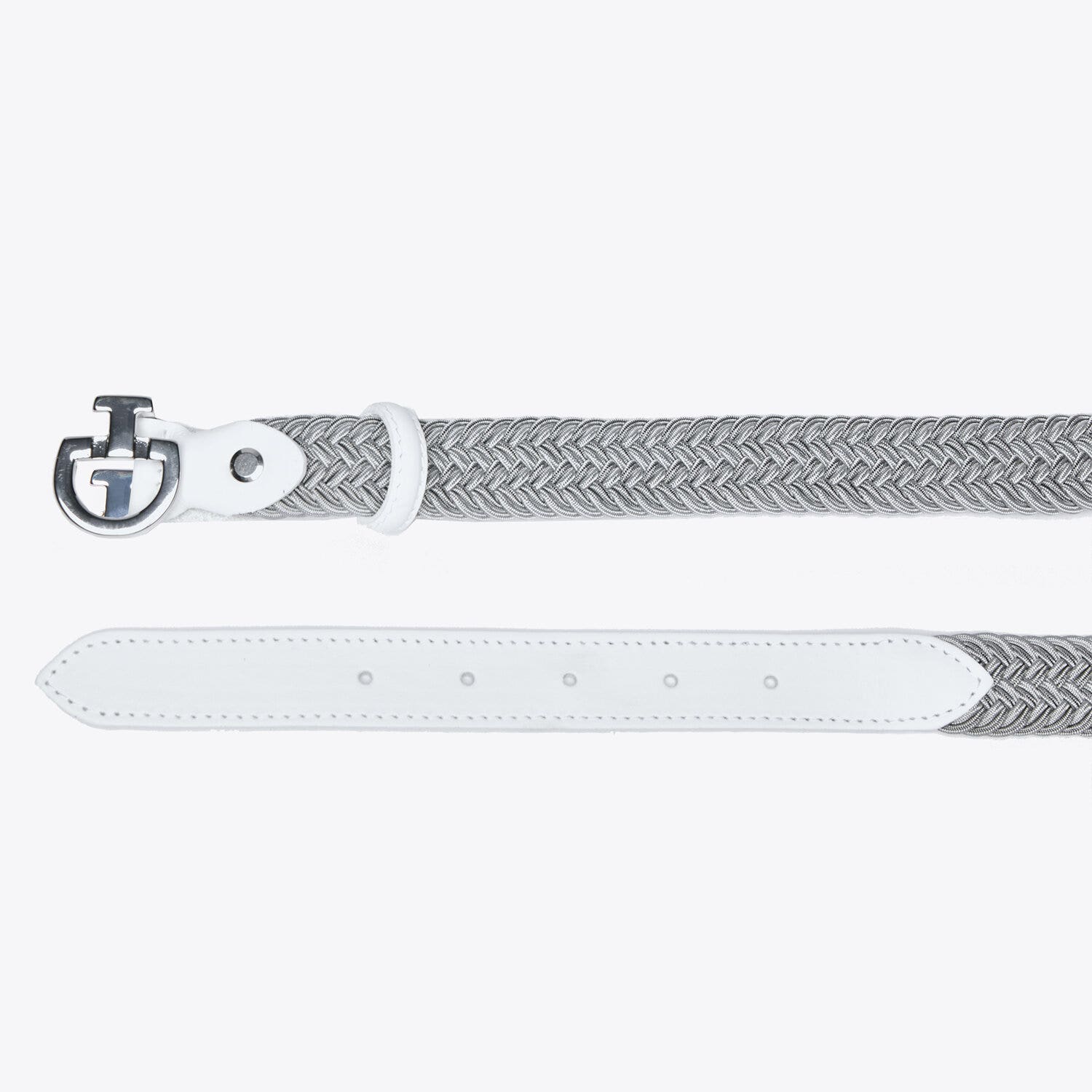 Cavalleria Toscana Children’s rayon belt GREY/WHITE-2