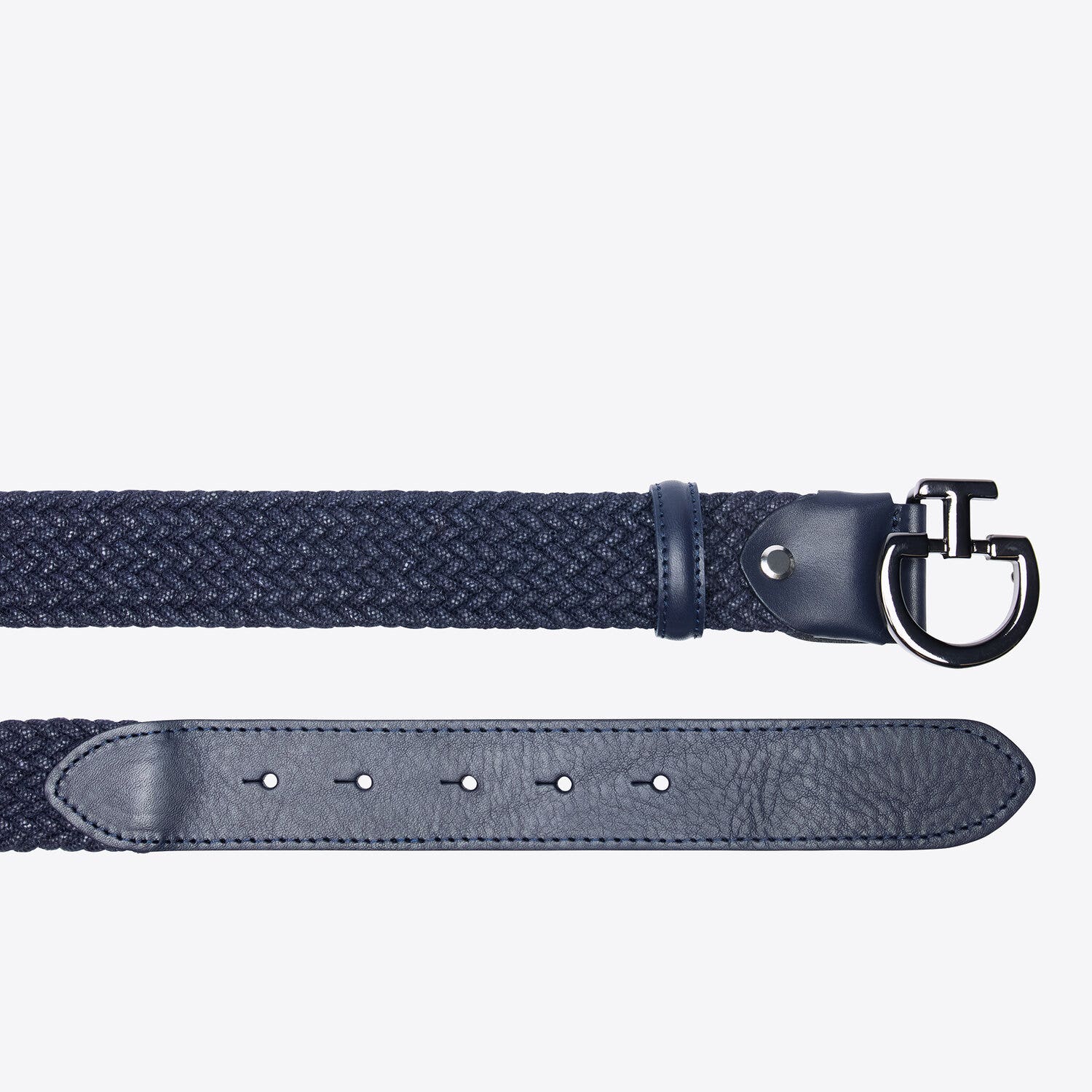 Cavalleria Toscana Women's Chamois Belt DARK BLUE/DARK BLUE-2