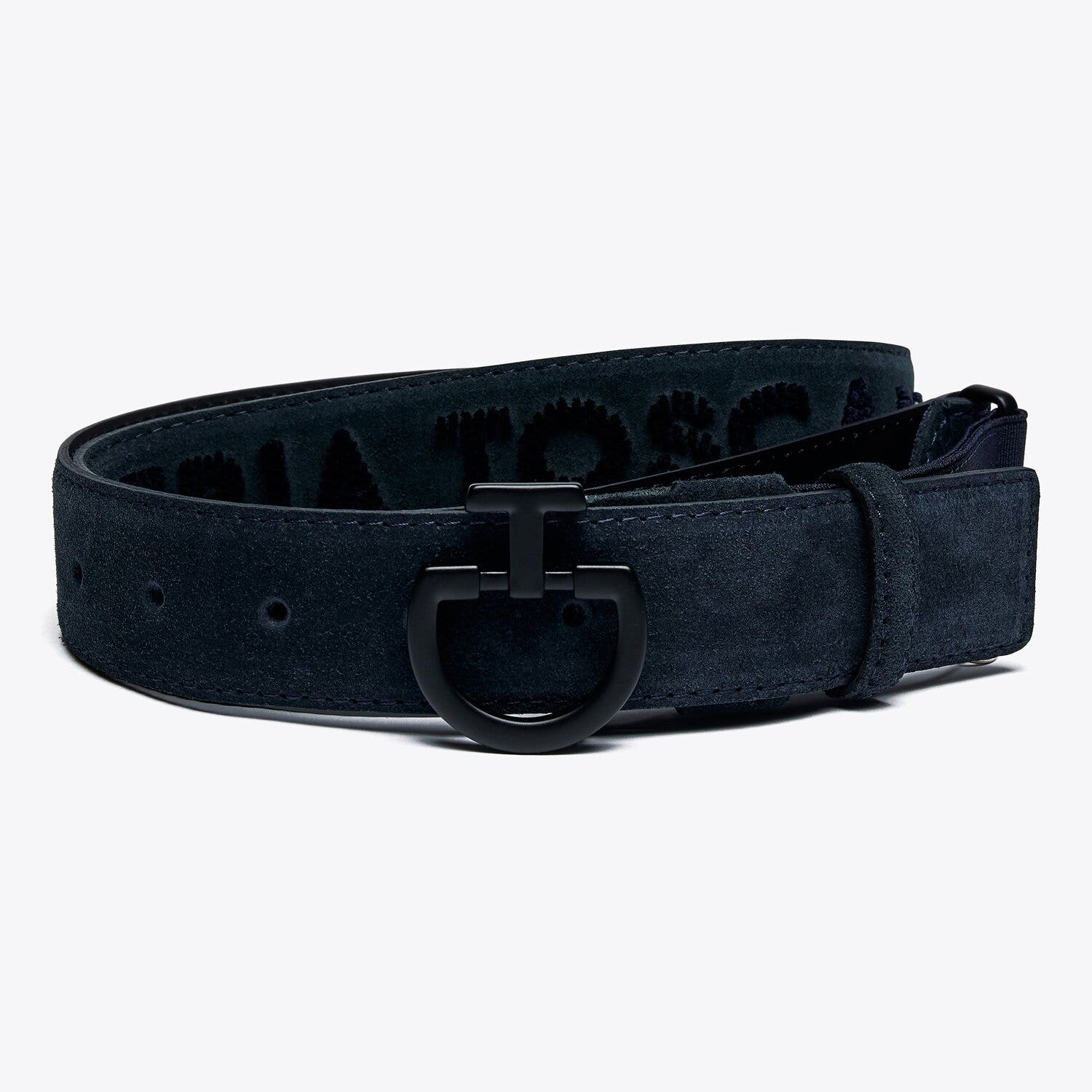 Cavalleria Toscana Men's Chamois Belt NAVY-1