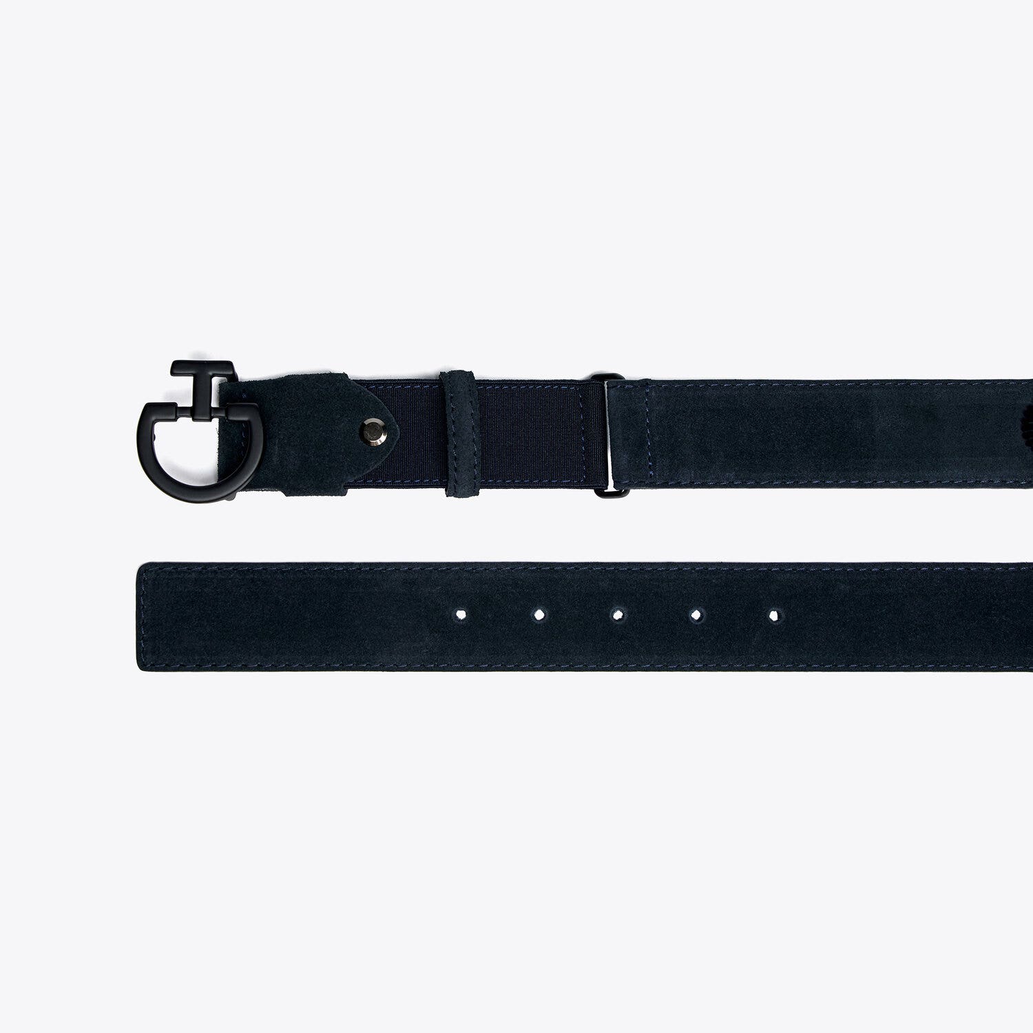 Cavalleria Toscana Men's Chamois Belt NAVY-2