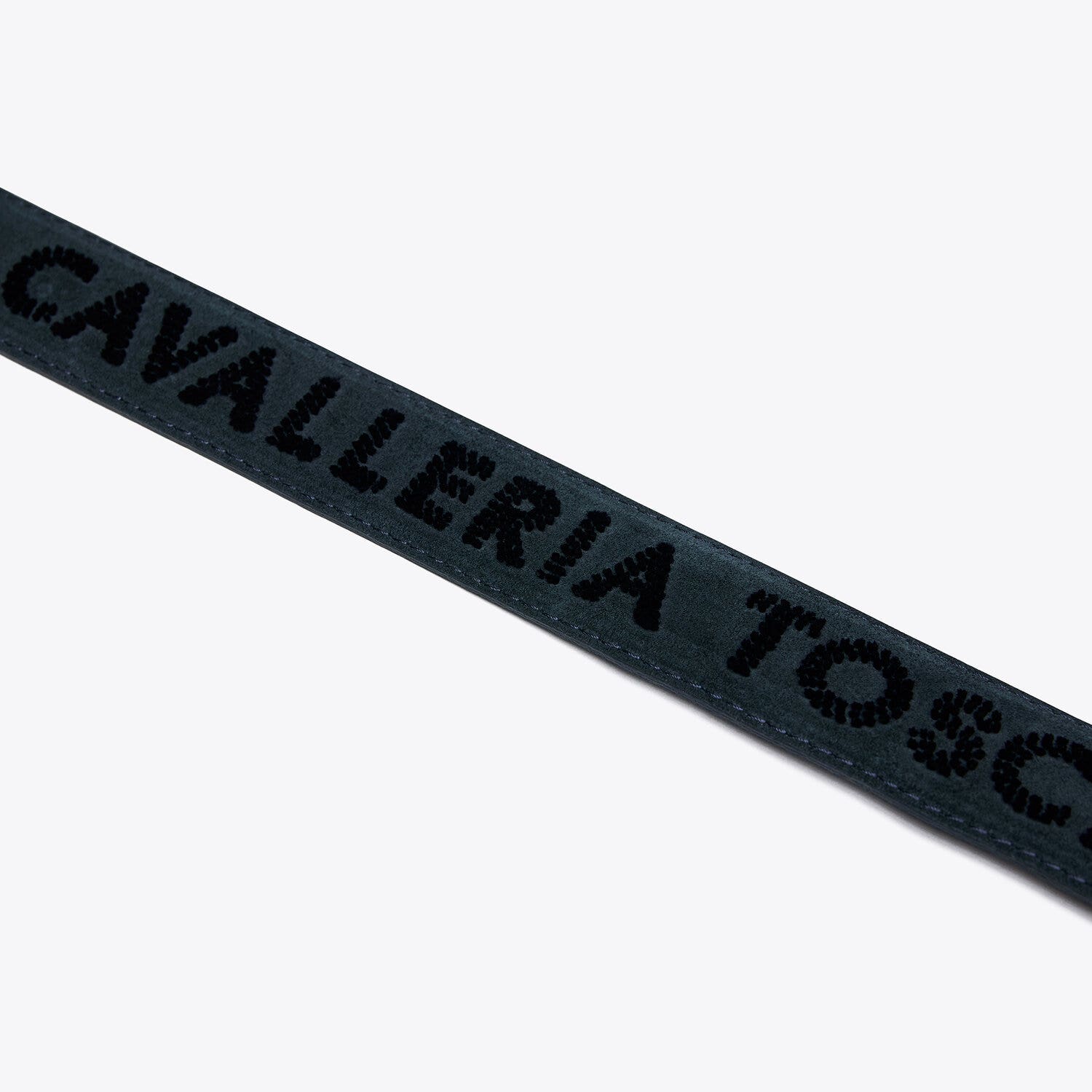 Cavalleria Toscana Men's Chamois Belt NAVY-3