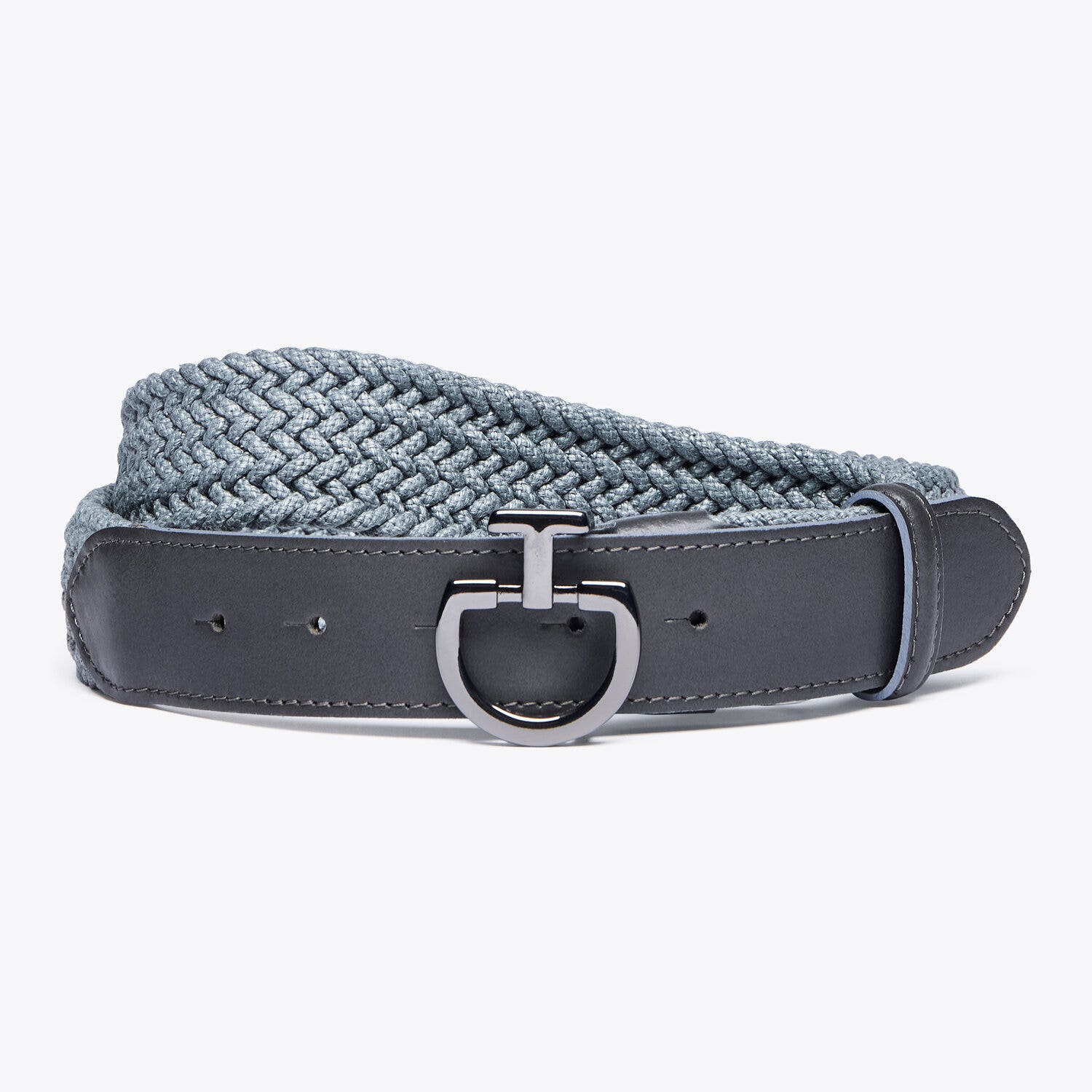 Cavalleria Toscana Men's Elastic Line Belt GREY-1