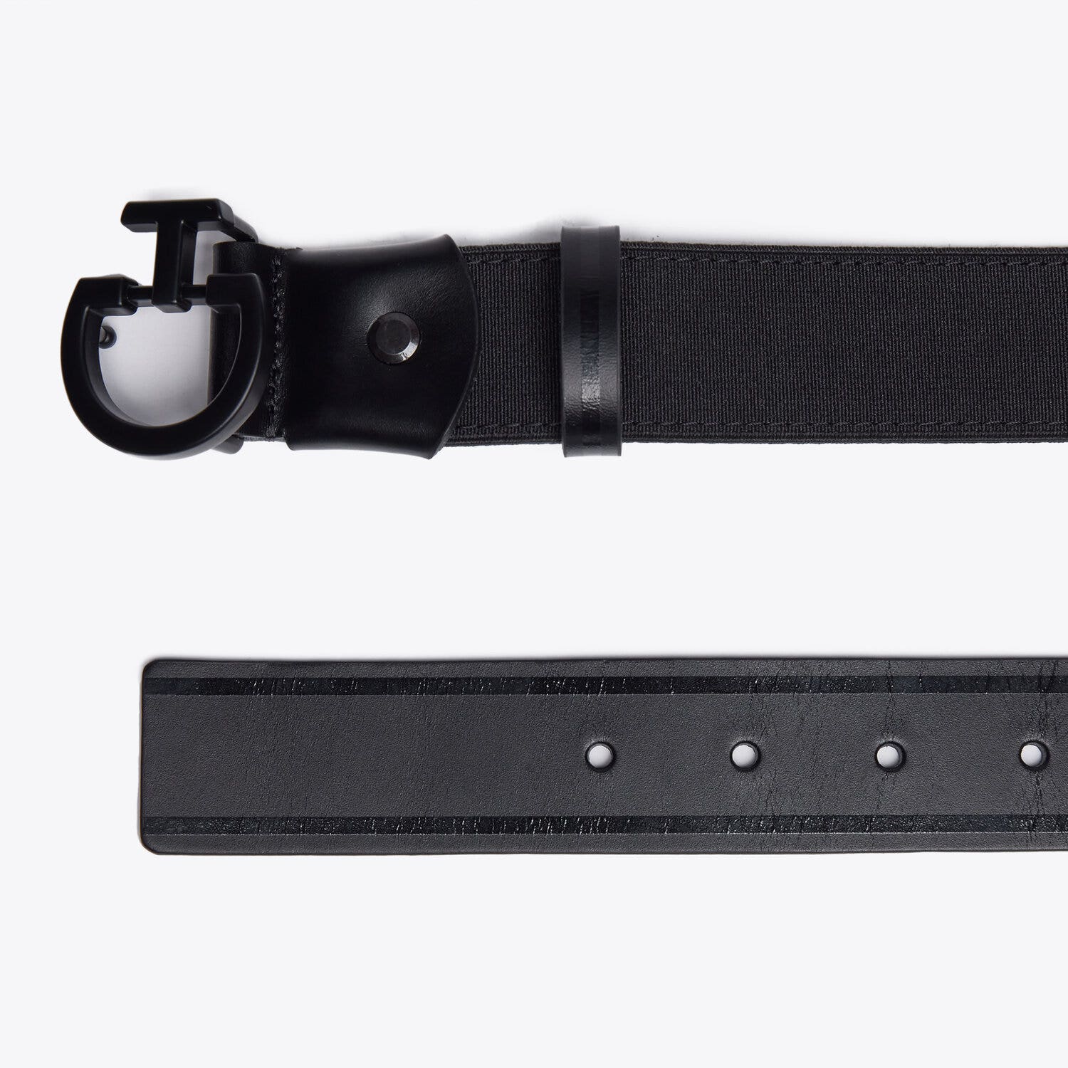 Cavalleria Toscana Women's Chamois Belt BLACK-2