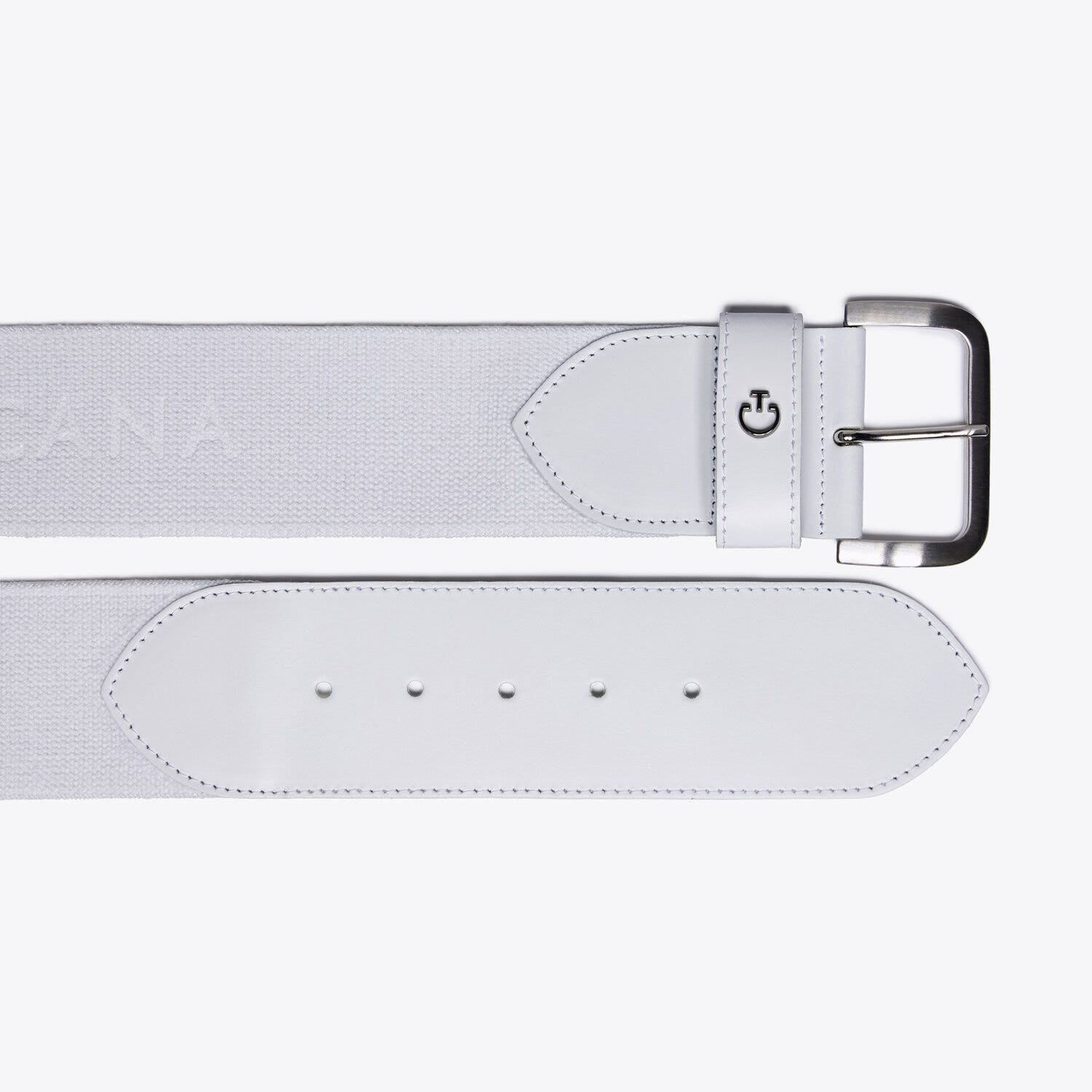 Cavalleria Toscana Women’s stretch belt WHITE-3