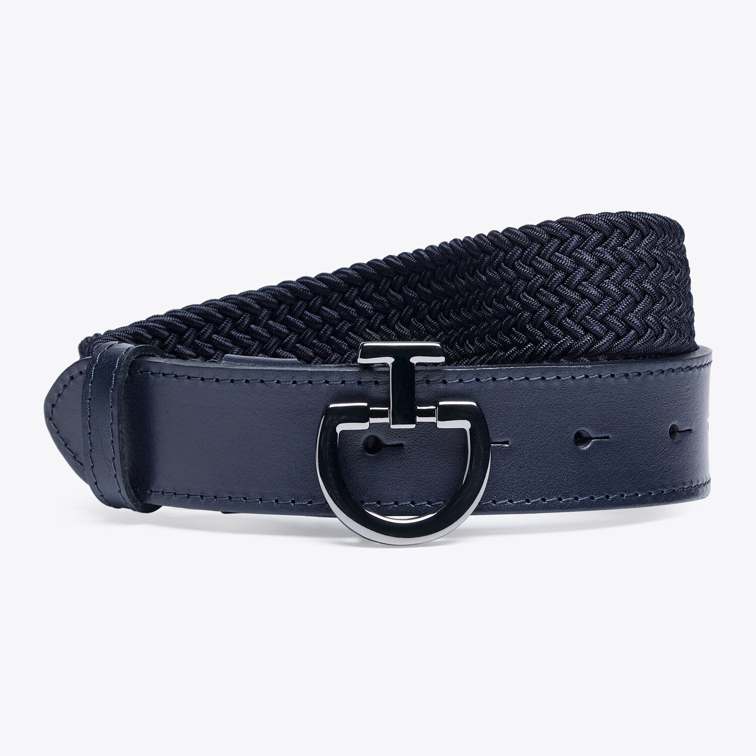 Cavalleria Toscana Women's elastic belt. DARK BLUE/DARK BLUE-1
