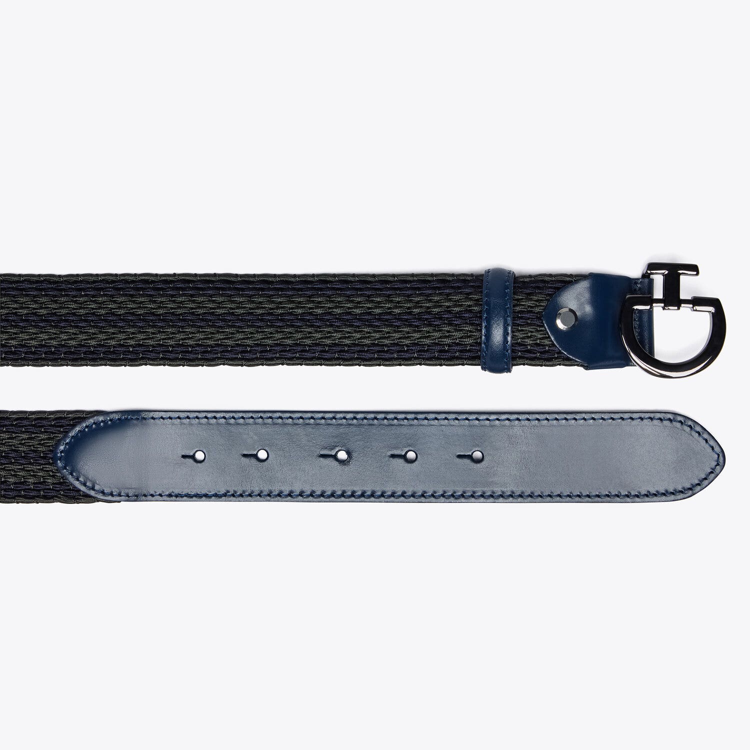 Cavalleria Toscana CT Woman Elastic Belt NAVY/GREY-2