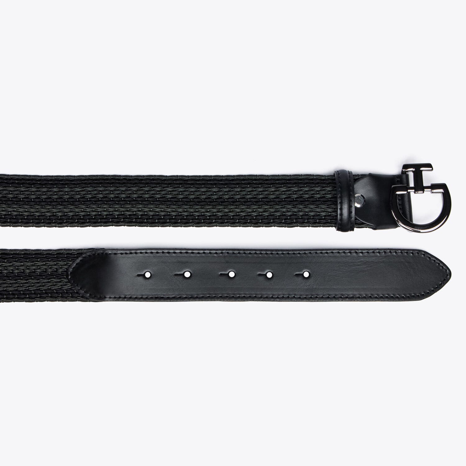 Cavalleria Toscana CT Woman Elastic Belt BLACK/DARK GREY-2