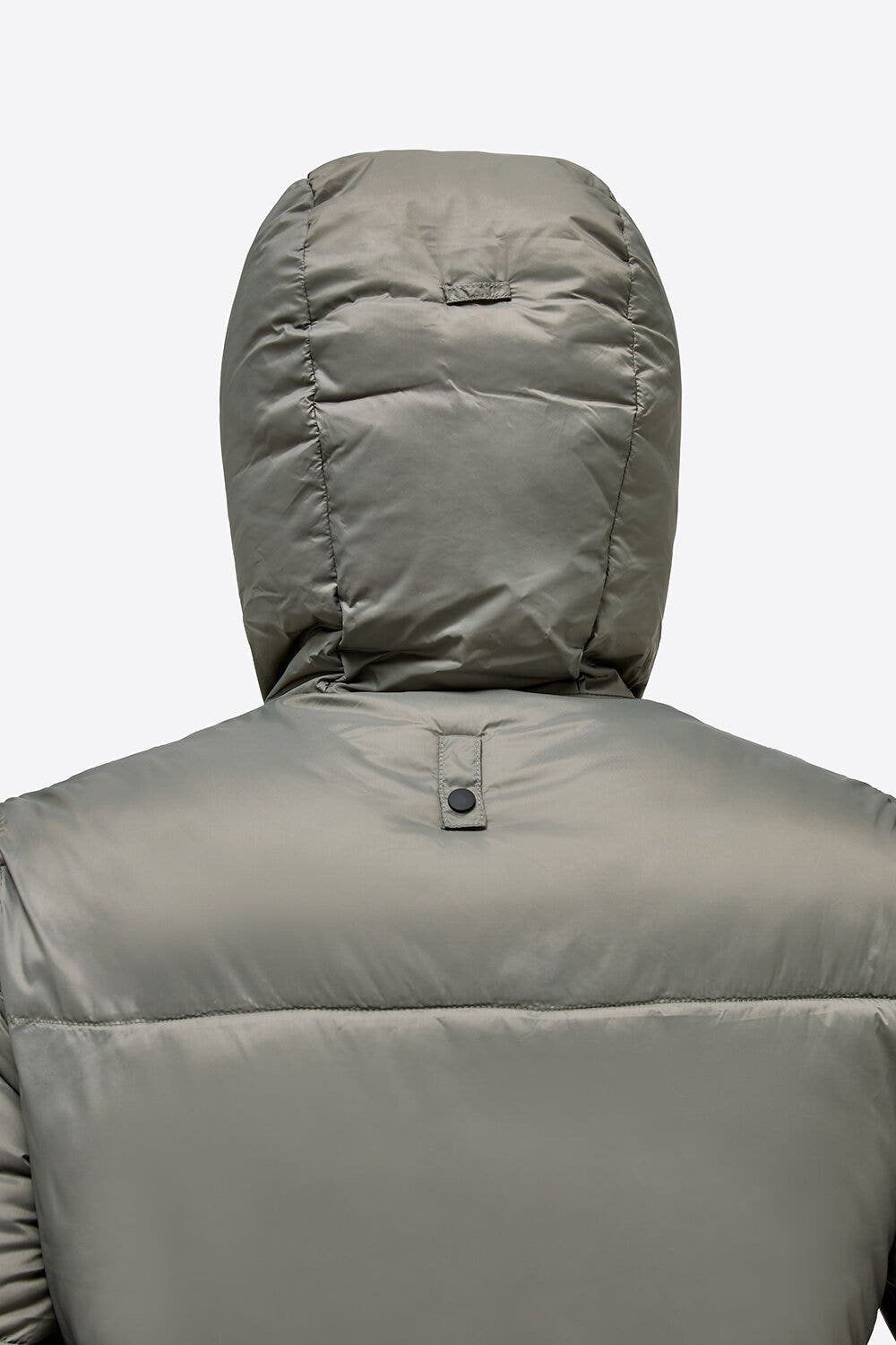 Rider's Gene RG Nylon Quilted Hooded Puffer Jacket VERDE BANDIERA-5