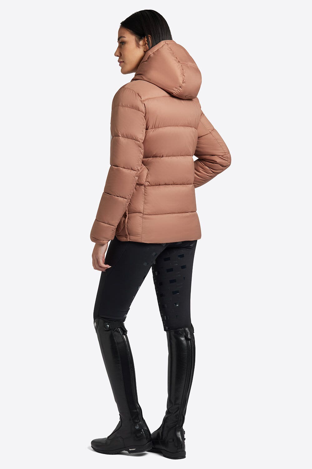 Rider's Gene Rider's Gene Nylon Quiulted Hooded Puffer Jacket 4E00-3