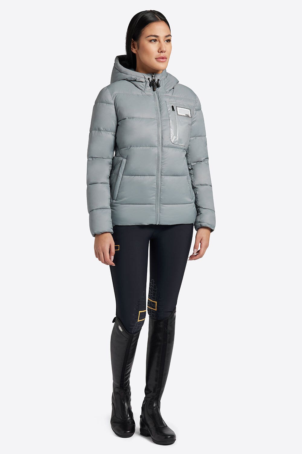 Rider's Gene Rider's Gene Nylon Quiulted Hooded Puffer Jacket 8I00-1