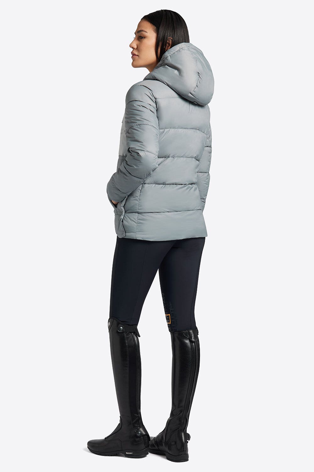 Rider's Gene Rider's Gene Nylon Quiulted Hooded Puffer Jacket 8I00-3