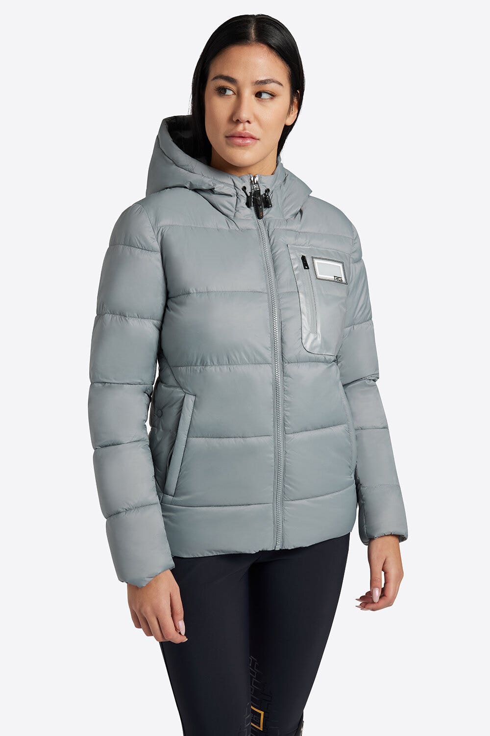 Rider's Gene Rider's Gene Nylon Quiulted Hooded Puffer Jacket 8I00-4