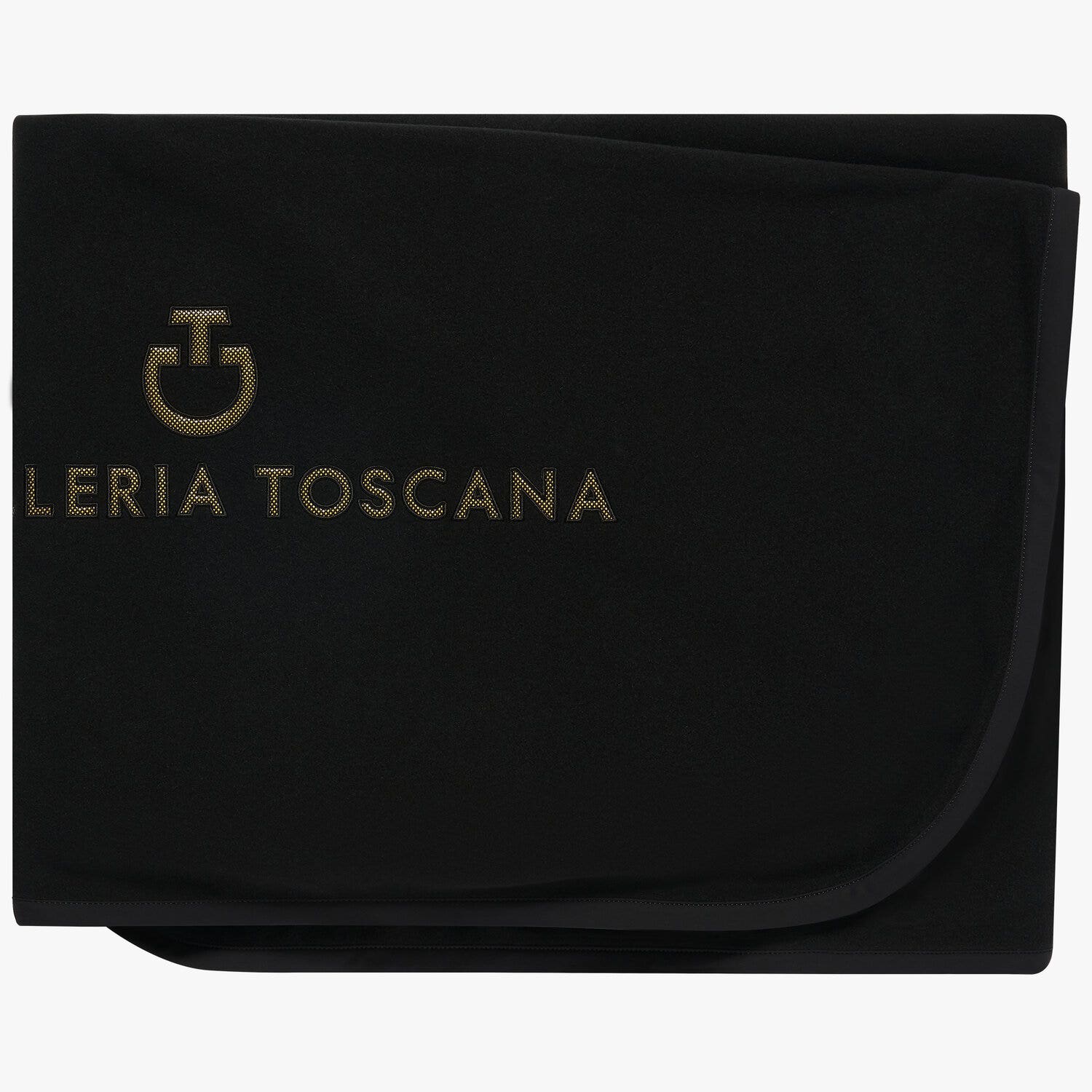 Cavalleria Toscana Lightweight fleece rug REVO BLACK/GOLD-3