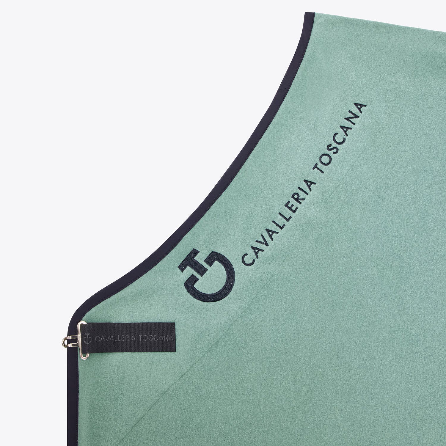 Cavalleria Toscana CT Logo Fleece Rug EMERALD GREY-2