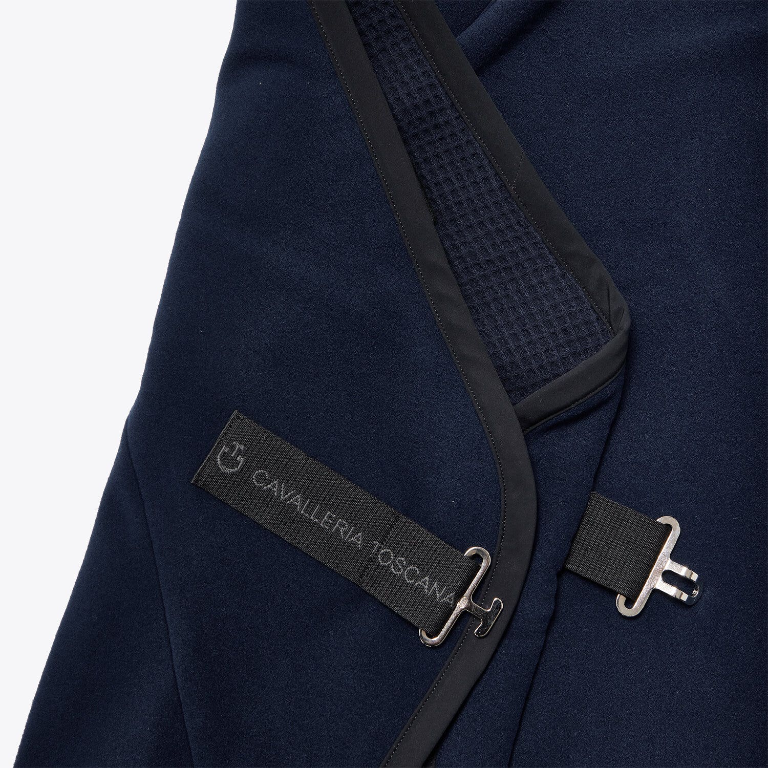 Cavalleria Toscana CT Logo Rug OCEAN BLUE-2