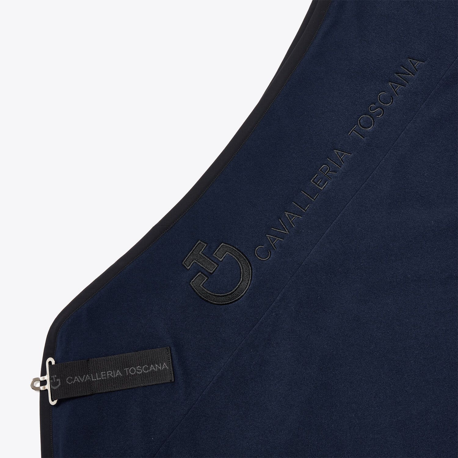 Cavalleria Toscana CT Logo Rug OCEAN BLUE-4