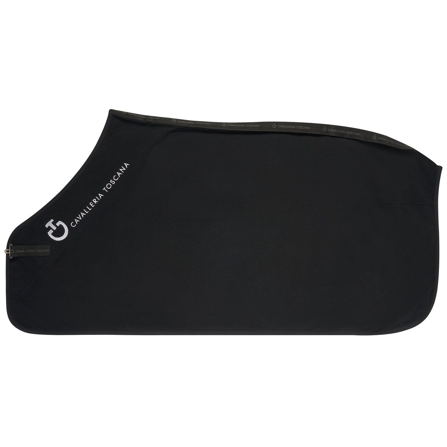 Cavalleria Toscana CT Logo Fleece Rug BLACK-1