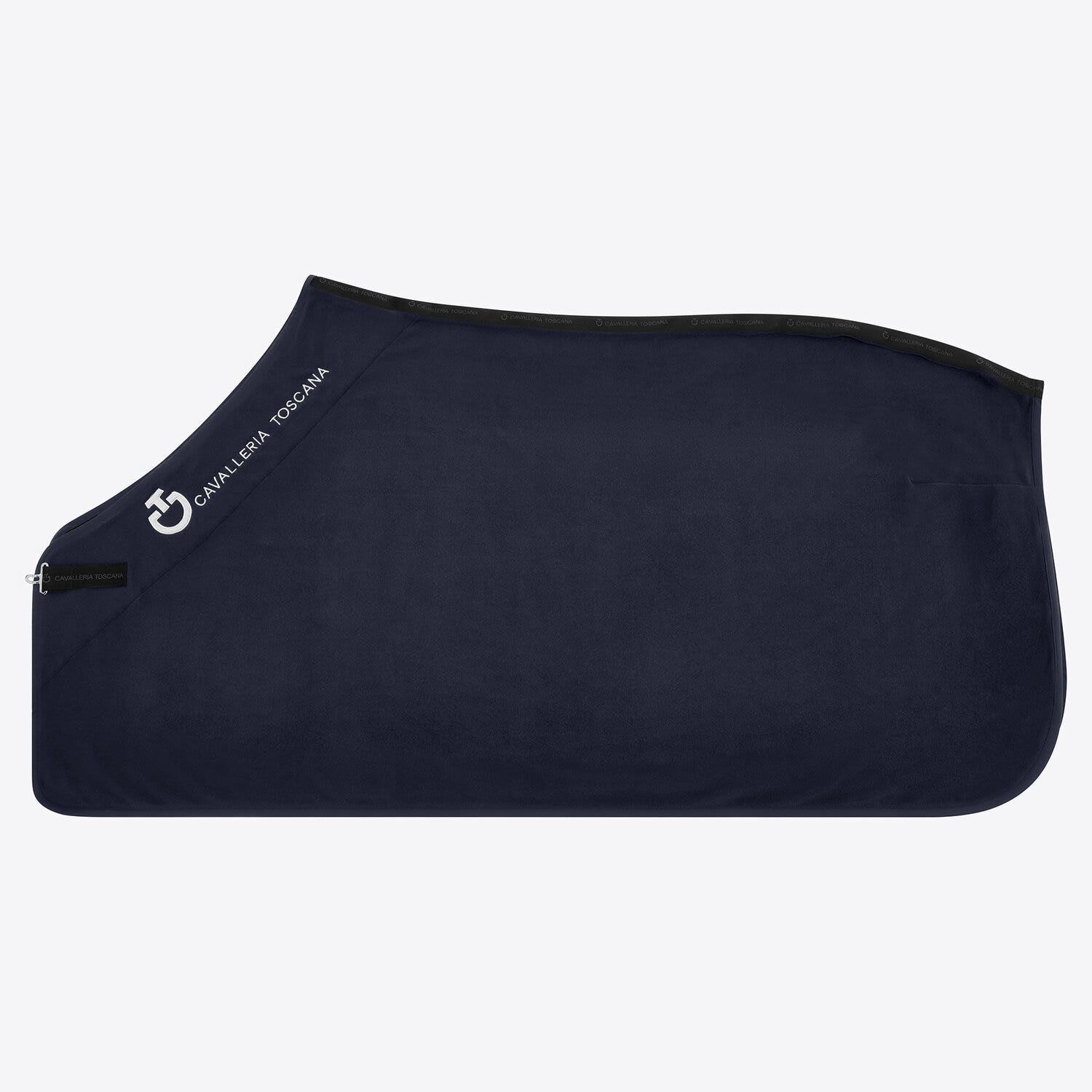 Cavalleria Toscana Cavalleria Toscana Logo Fleece Rug NAVY-1