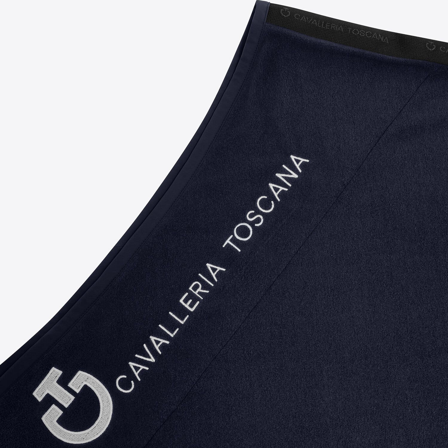 Cavalleria Toscana Cavalleria Toscana Logo Fleece Rug NAVY-3