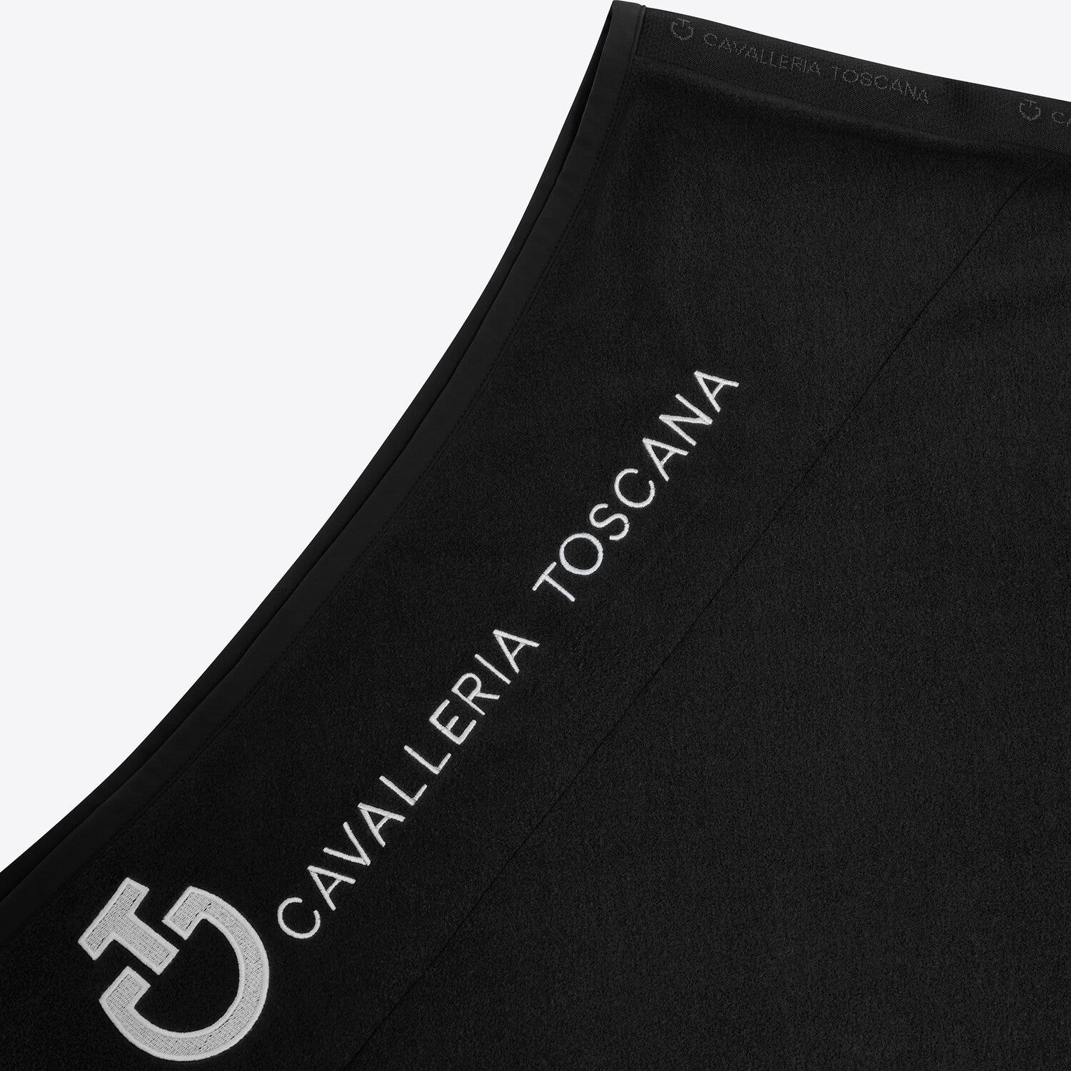 Cavalleria Toscana Cavalleria Toscana Logo Fleece Rug BLACK-3