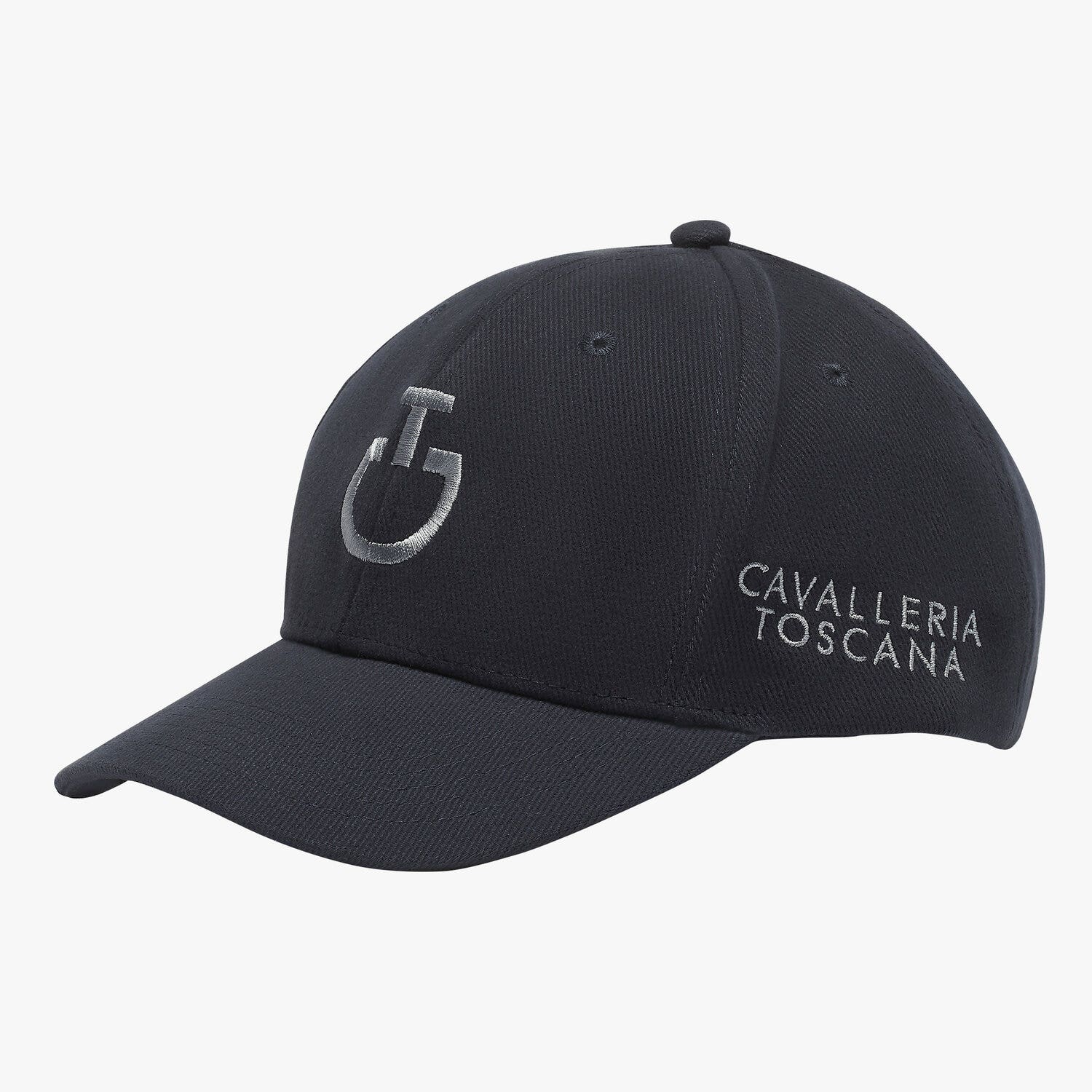 Cavalleria Toscana Contrasting logo and brim cap NAVY/LIGHT GREY-2