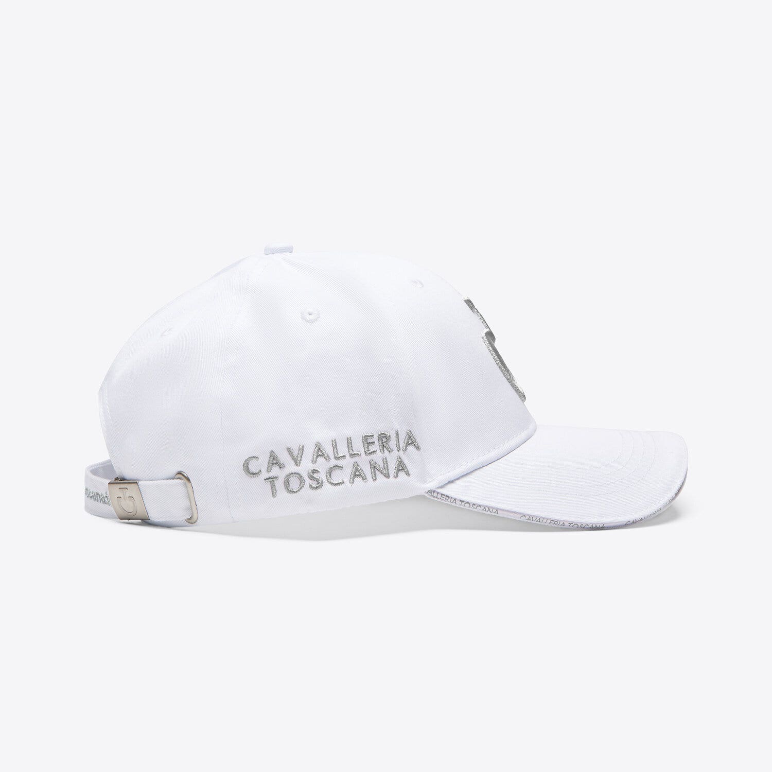 Cavalleria Toscana Cavalleria Toscana Cotton baseball cap with an embroidered logo WHITE/BELGIAN BLOCK-2