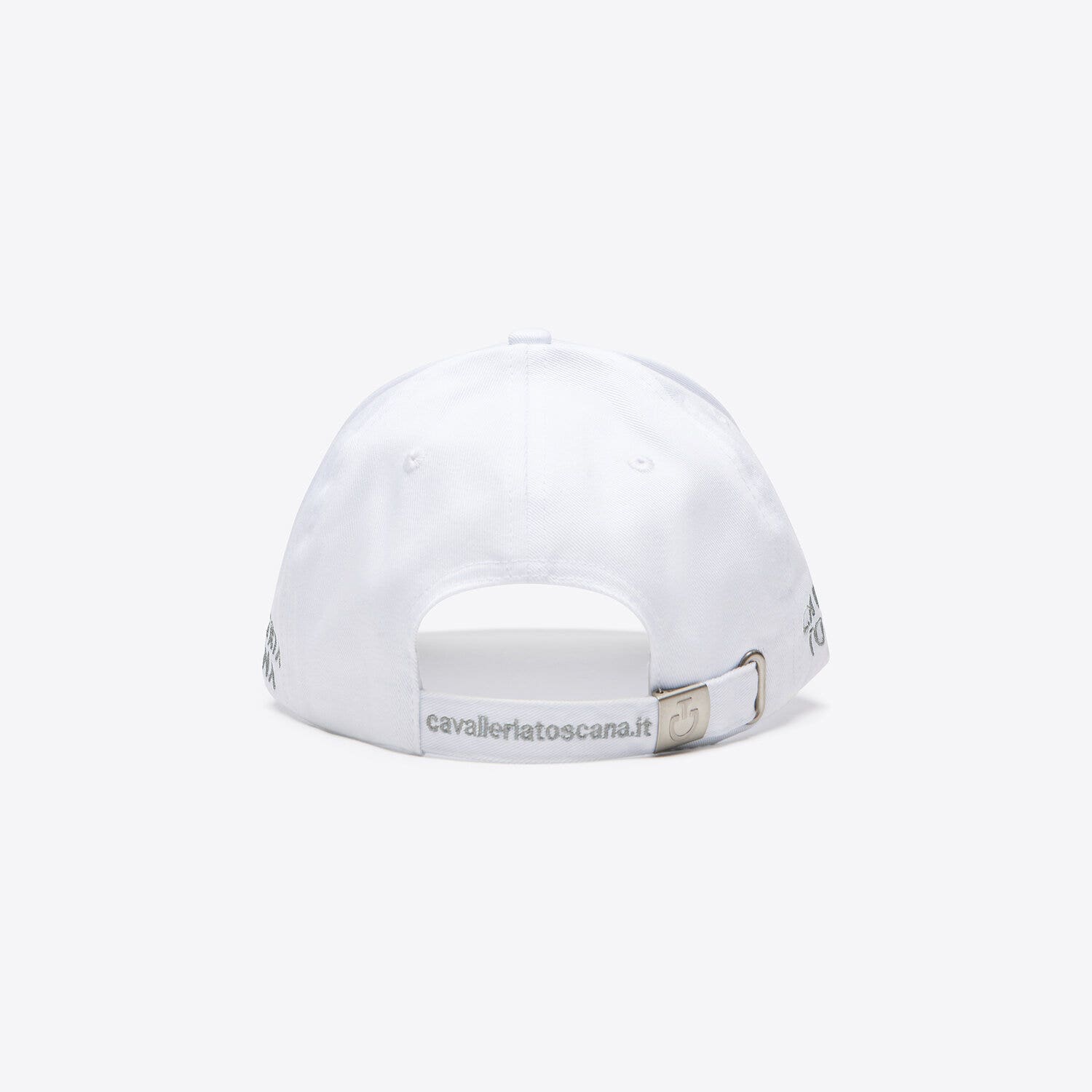 Cavalleria Toscana Cavalleria Toscana Cotton baseball cap with an embroidered logo WHITE/BELGIAN BLOCK-3