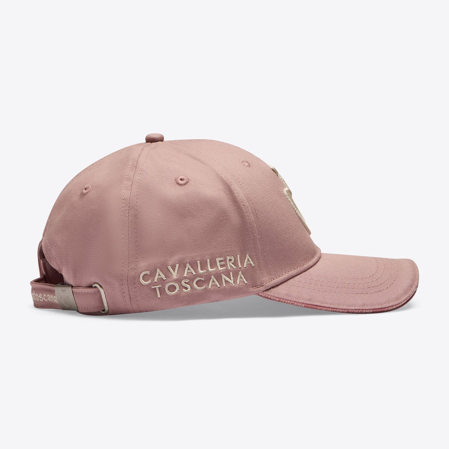 Cavalleria Toscana Cavalleria Toscana Cotton baseball cap with an embroidered logo VIOLET ICE/BRICH-2