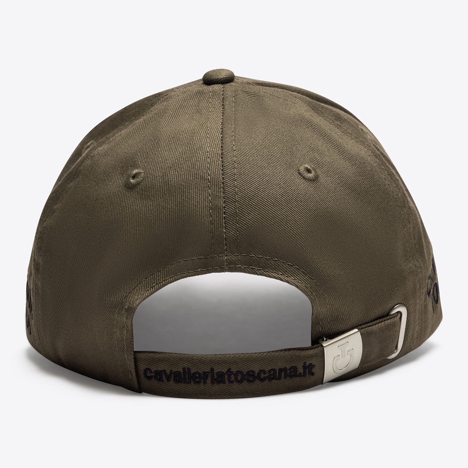 Cavalleria Toscana Cavalleria Toscana Cotton baseball cap with an embroidered logo WALNUT/BLACK-3