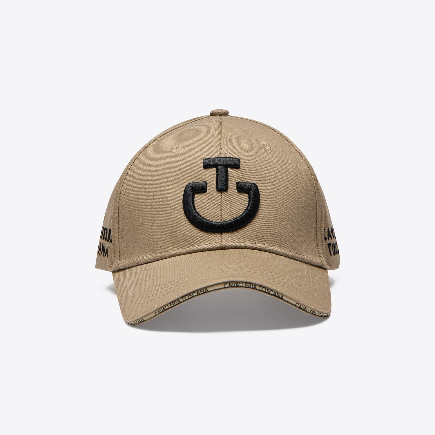 Cotton cap with embroidered logo