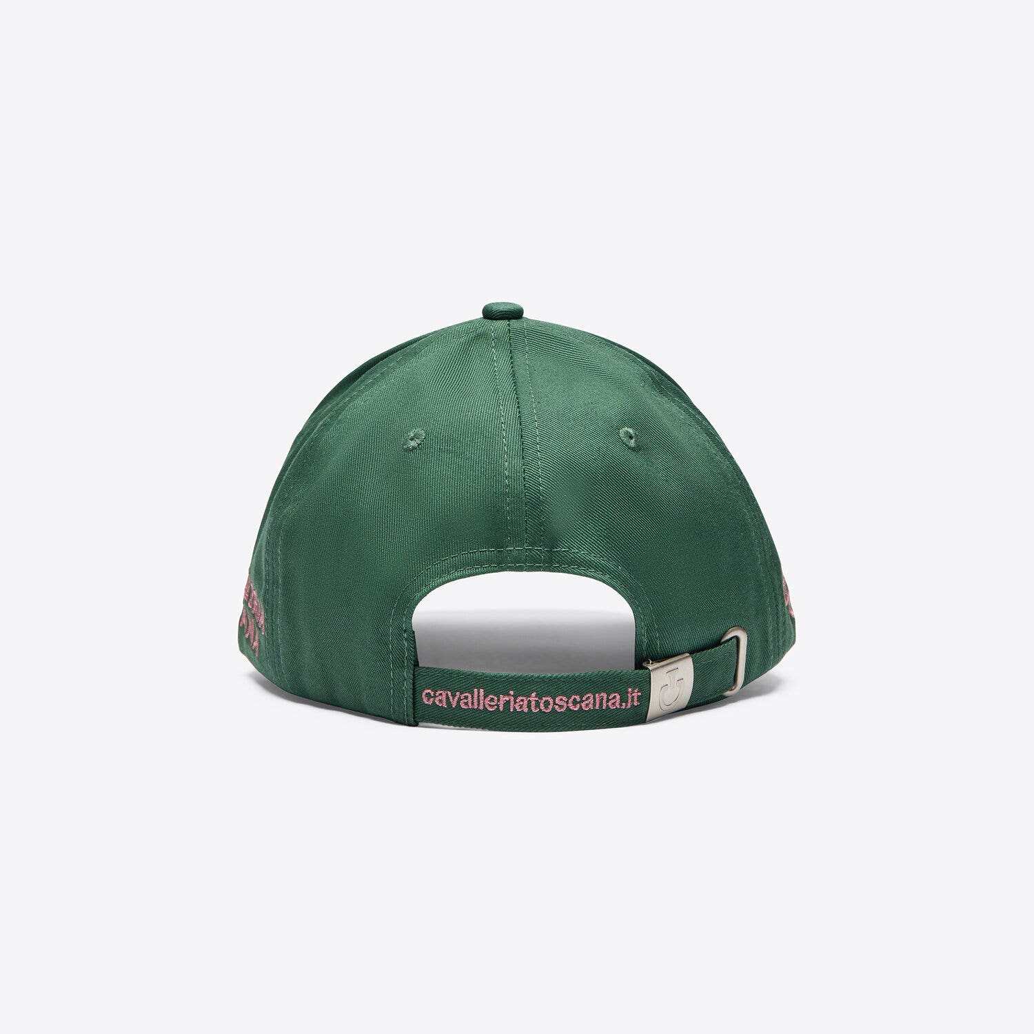 Cavalleria Toscana Cavalleria Toscana Cotton baseball cap with an embroidered logo GREEN / PINK-3
