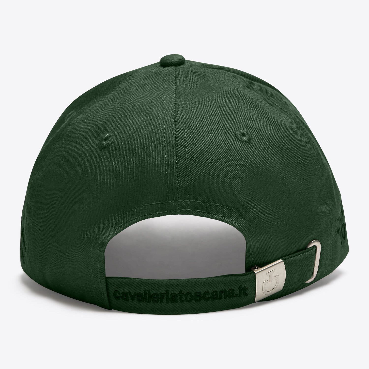 Cavalleria Toscana Cavalleria Toscana Cotton baseball cap with an embroidered logo JUNGLEGREEN/BLACK-3