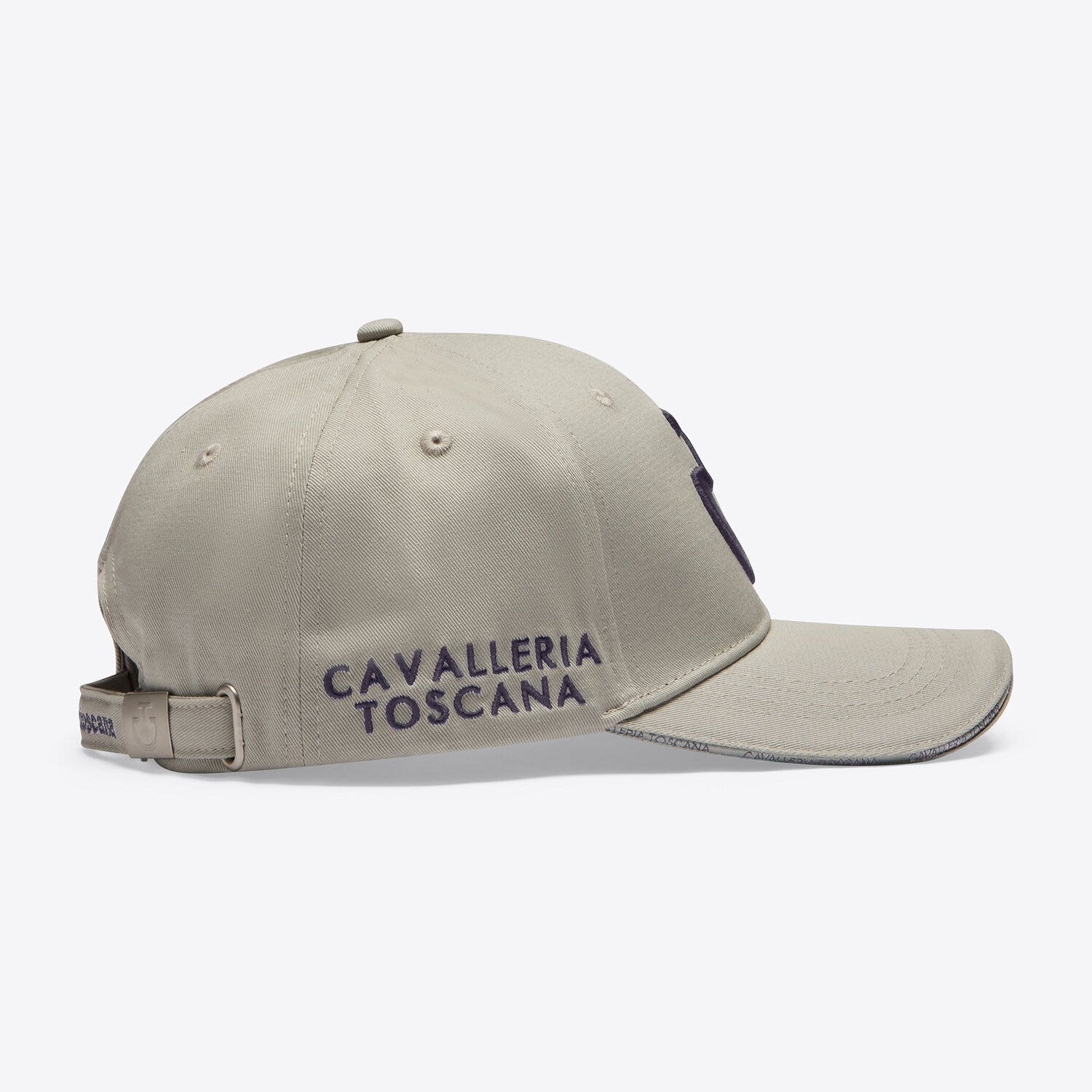 Cavalleria Toscana Cavalleria Toscana Cotton baseball cap with an embroidered logo BELGIAN BLOCK/CHARCOAL-2